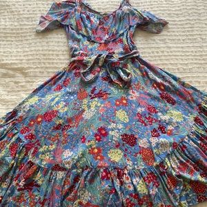 Abel The Label floral off the shoulder dress